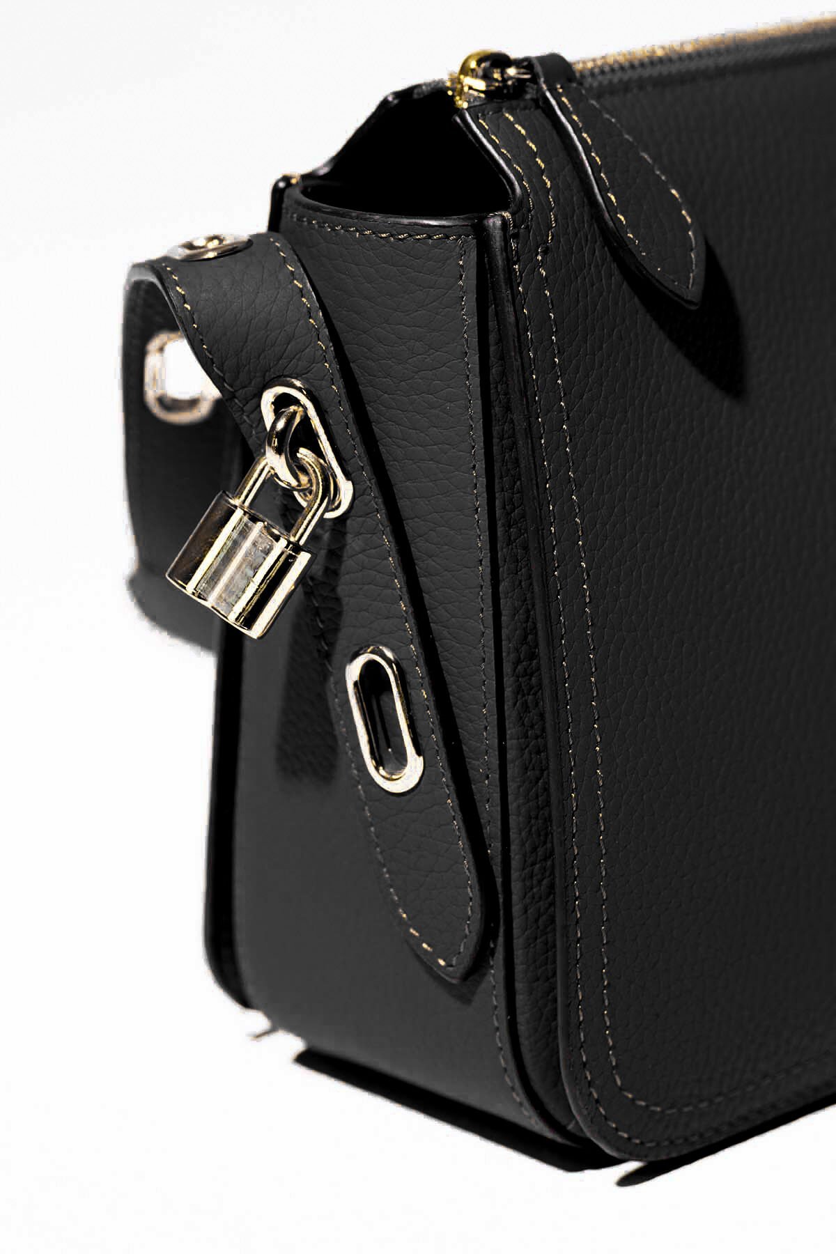 Günlük Kullanım Deri Siyah Çanta