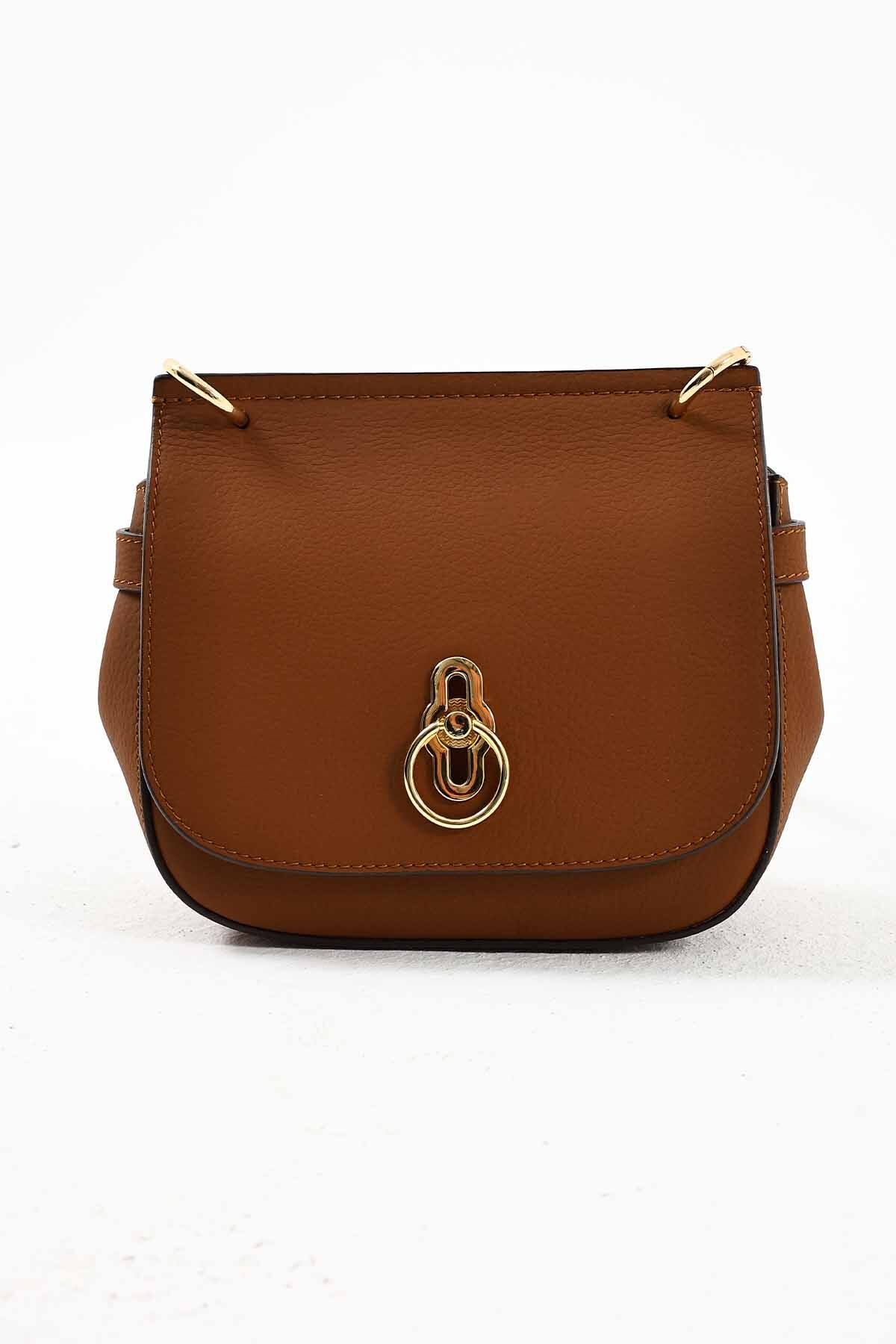 Günlük Kullanım Toka Detaylı Siyah Deri Çanta