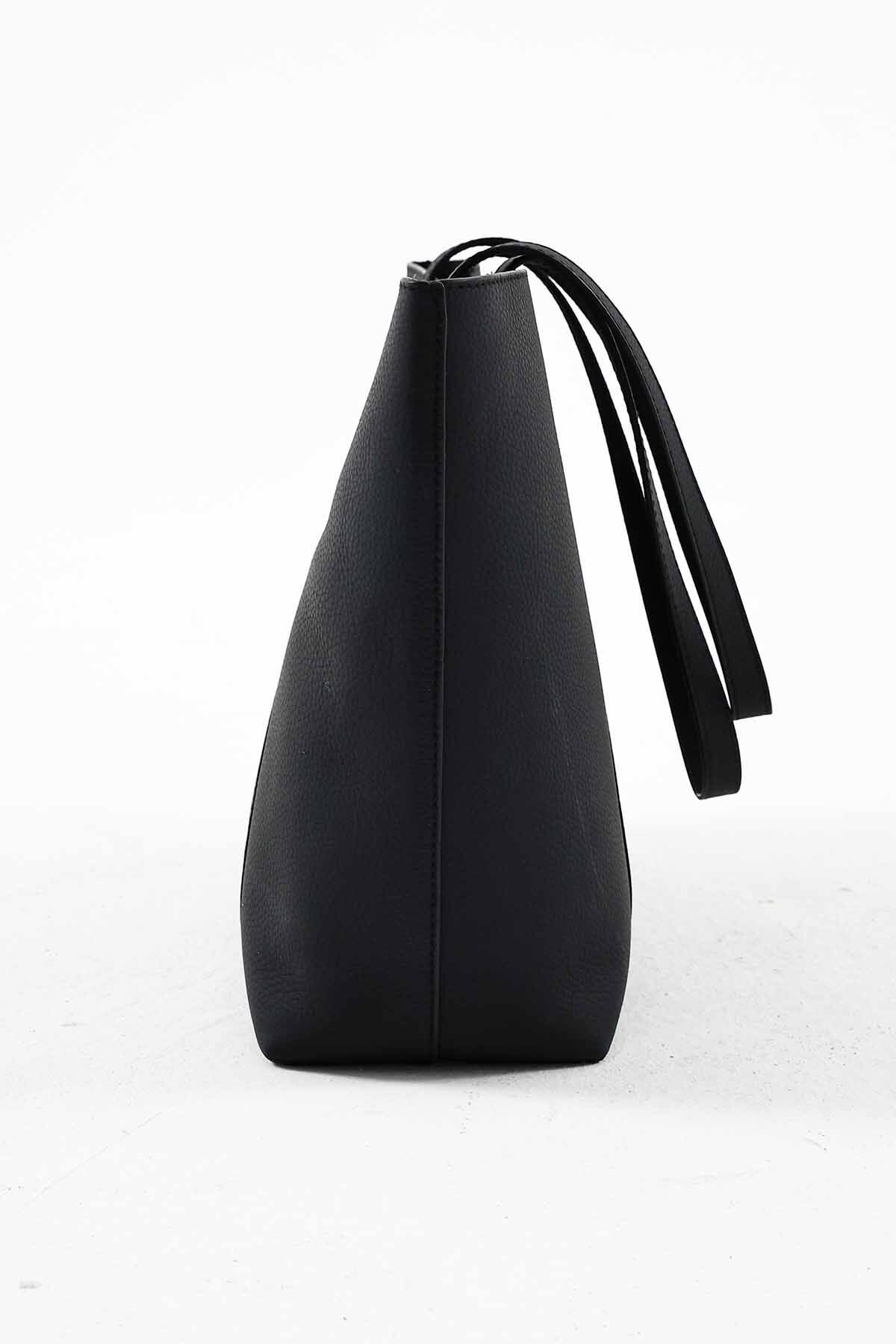 Deri Siyah Zarf Business Çanta