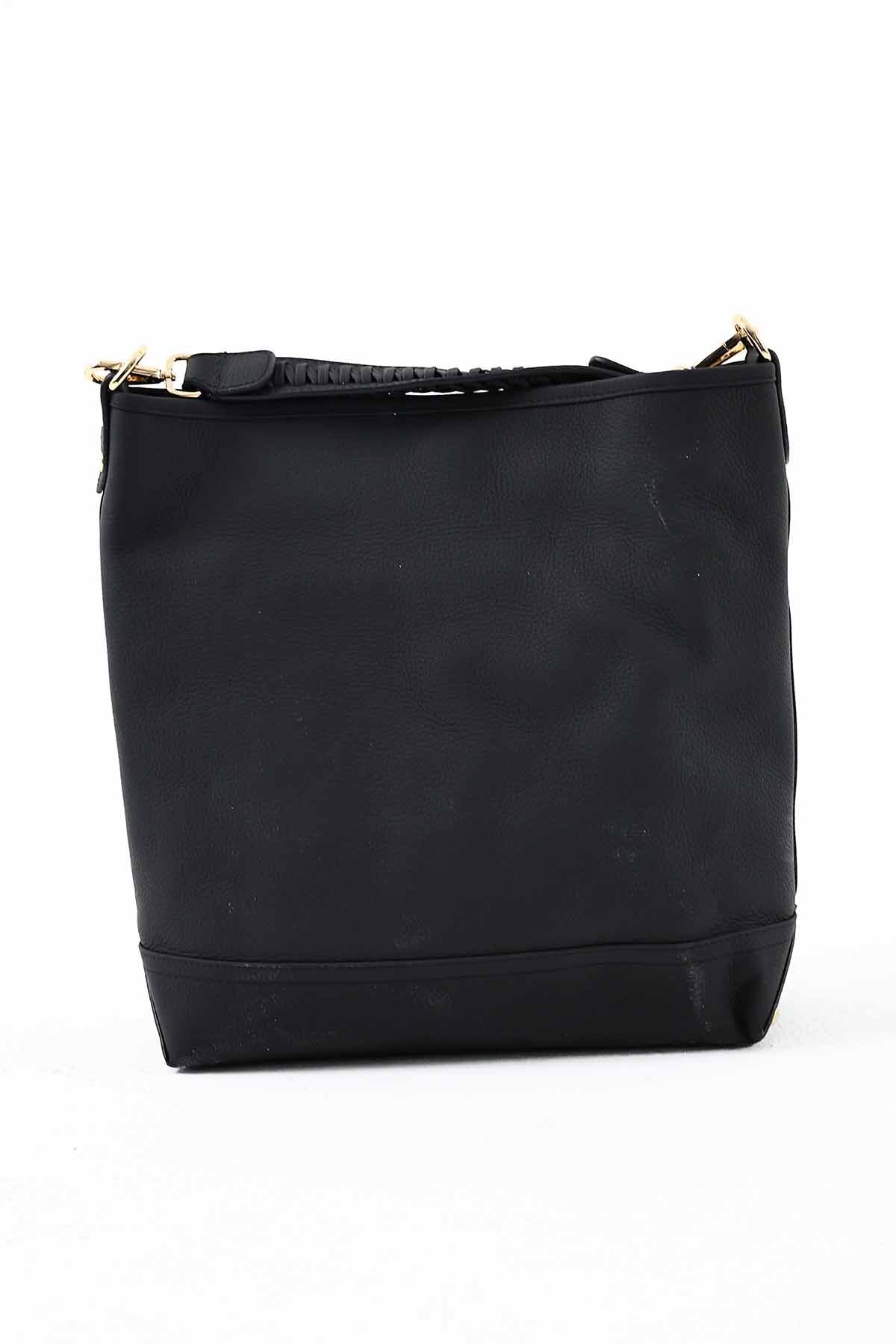 Deri Siyah Zarf Business Çanta