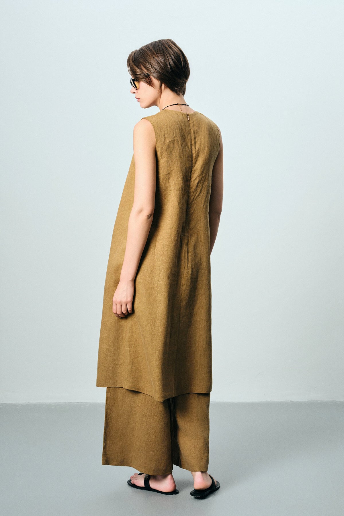 Keten Tunic Pant Elbise