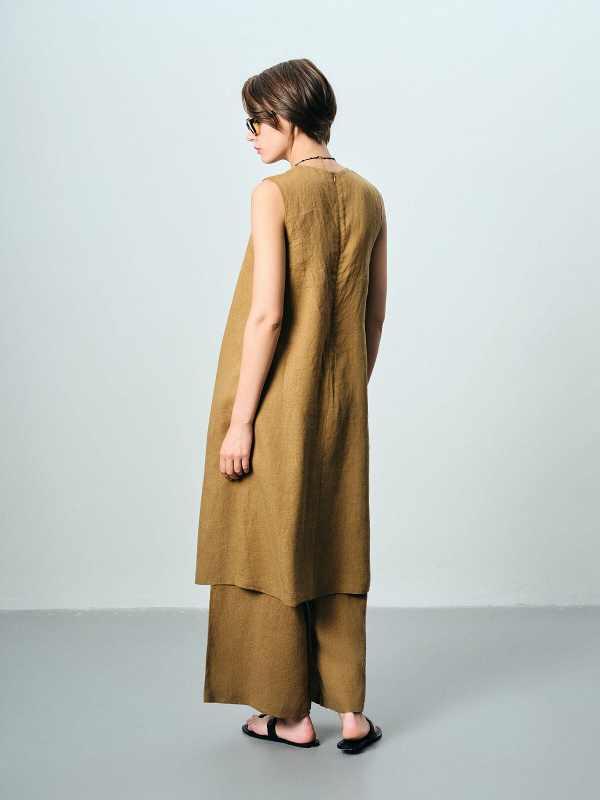 Keten Tunic Pant Elbise