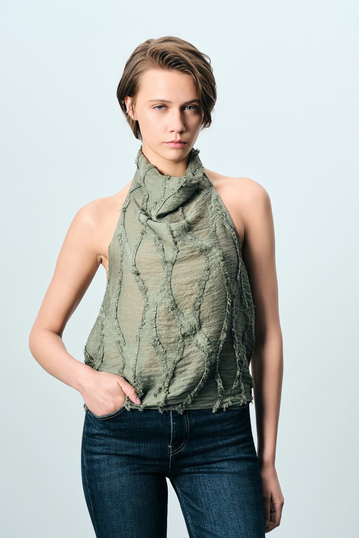 Halter Yaka Jakarlı 2026SS
