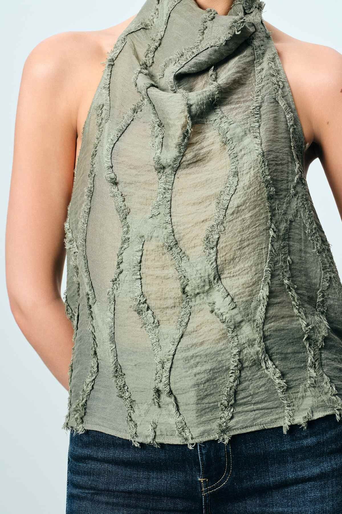 Halter Yaka Jakarlı 2026SS