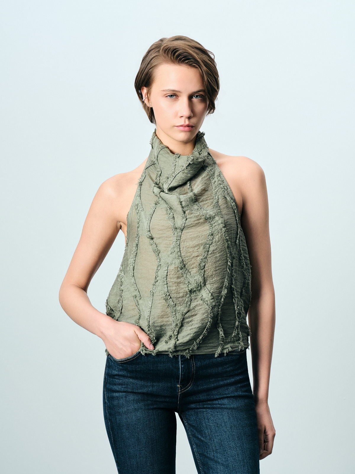 Halter Yaka Jakarlı 2026SS