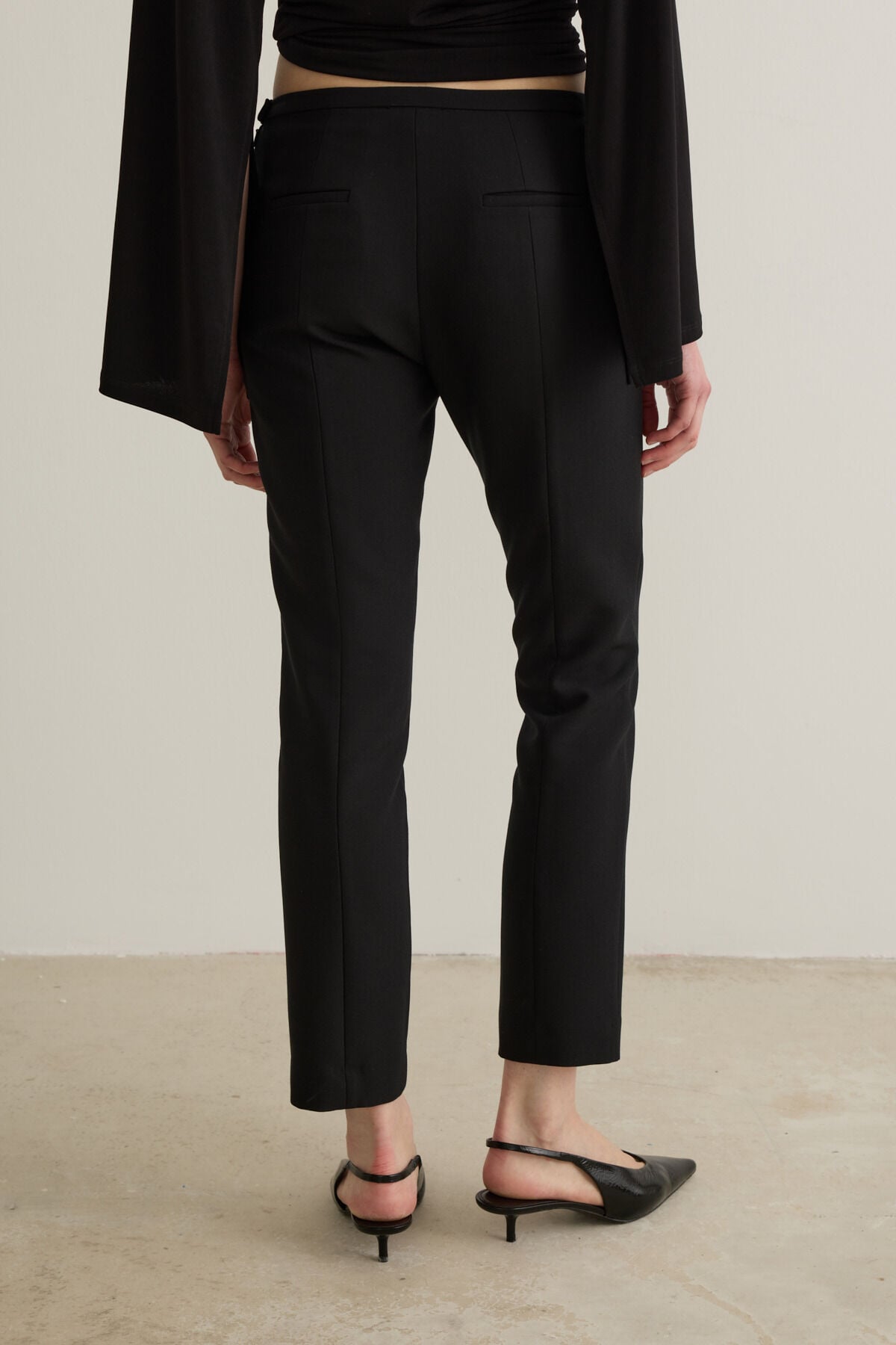Paula Slim Fit Siyah Sigaret Pantolon