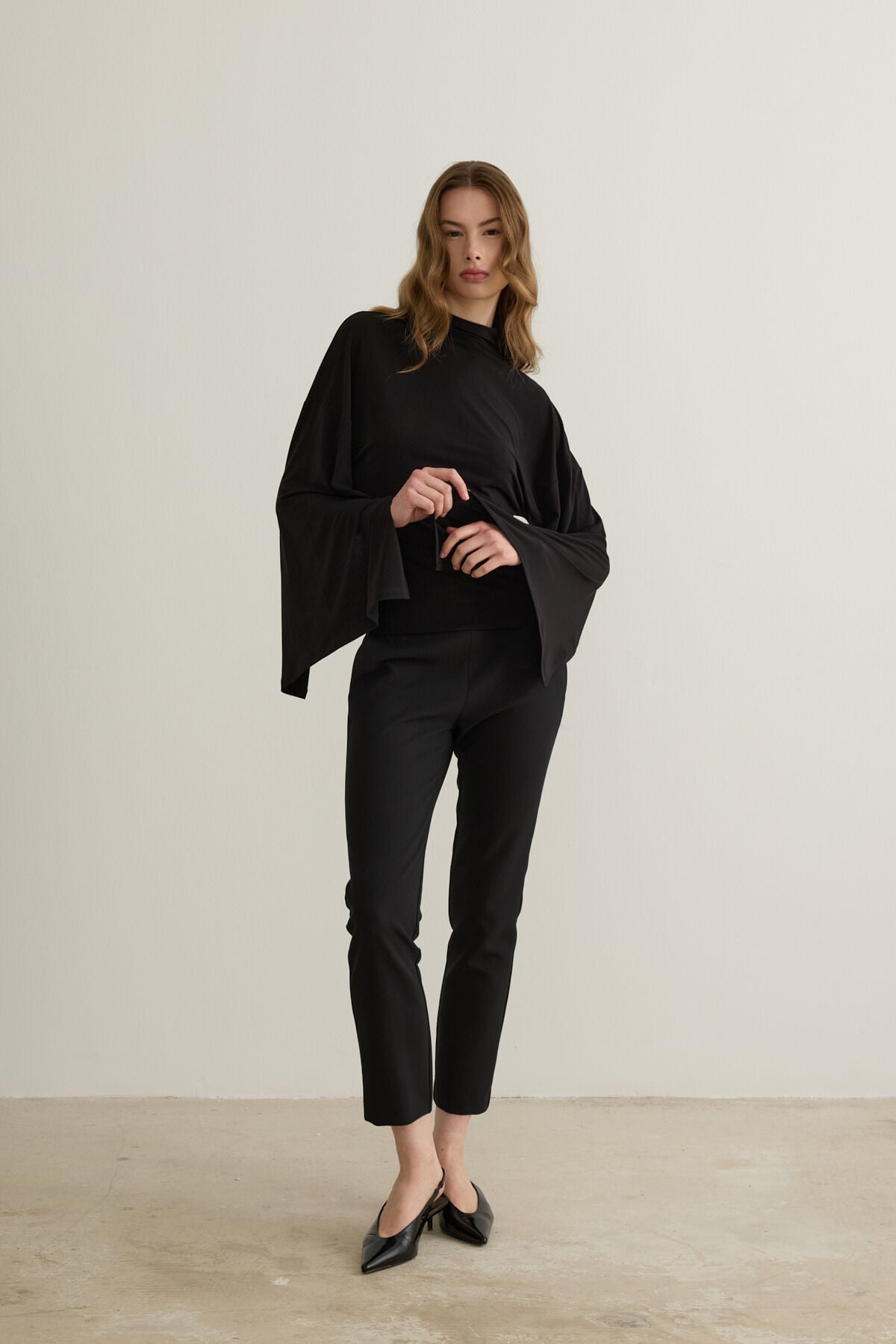 Paula Slim Fit Siyah Sigaret Pantolon