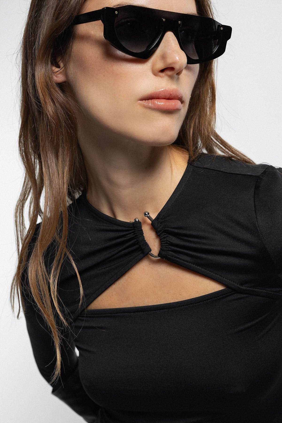 Cut Out Detaylı Parti Elbise