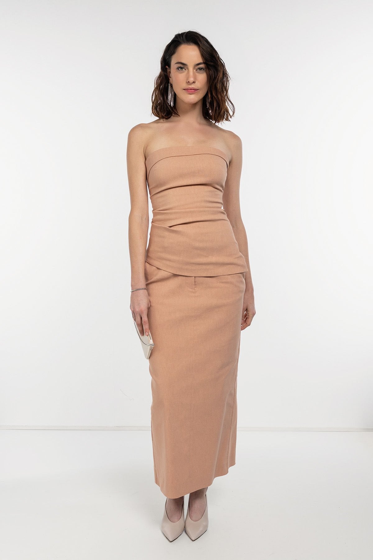 Moka Fit Kalem Midi Etek