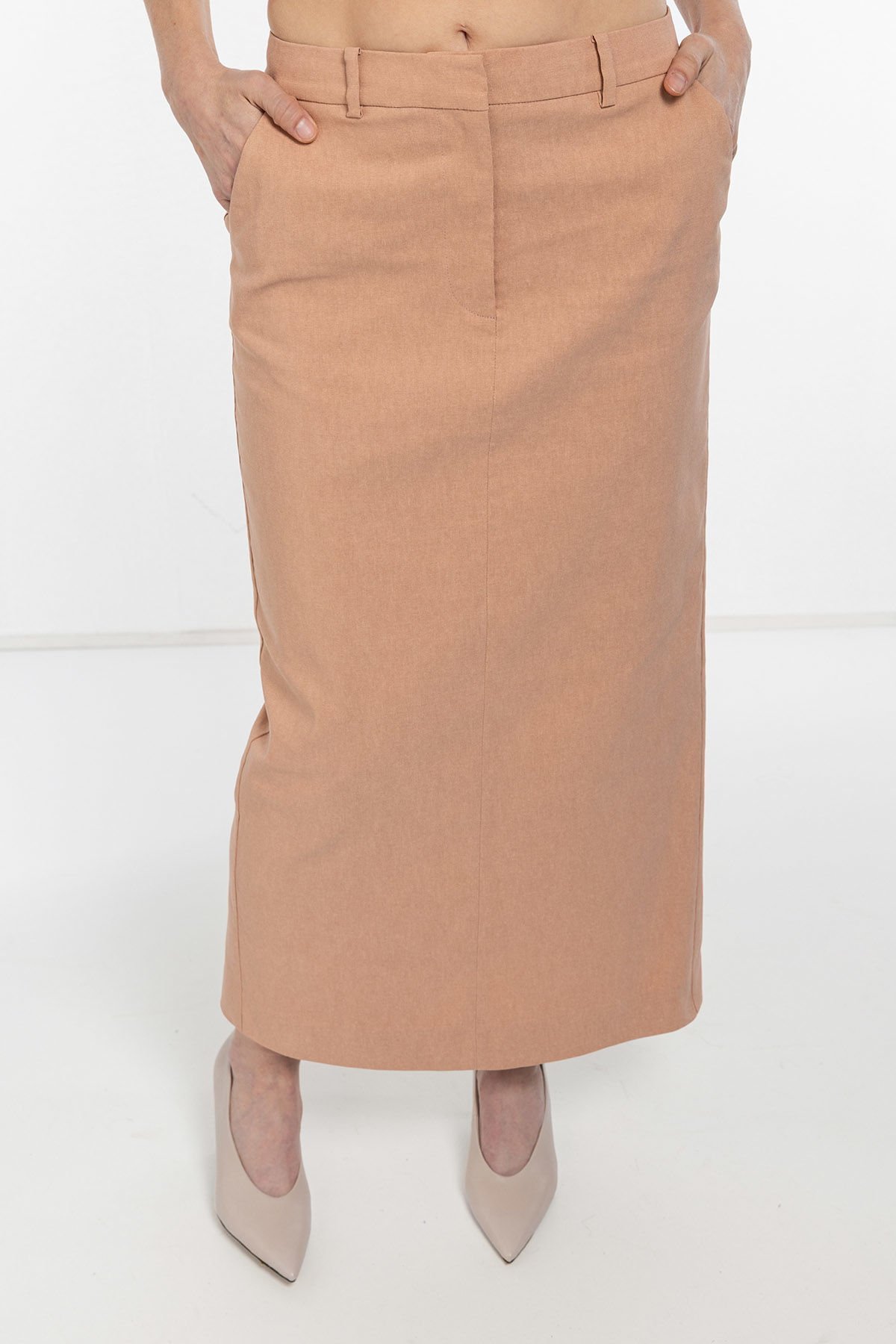 Moka Fit Kalem Midi Etek