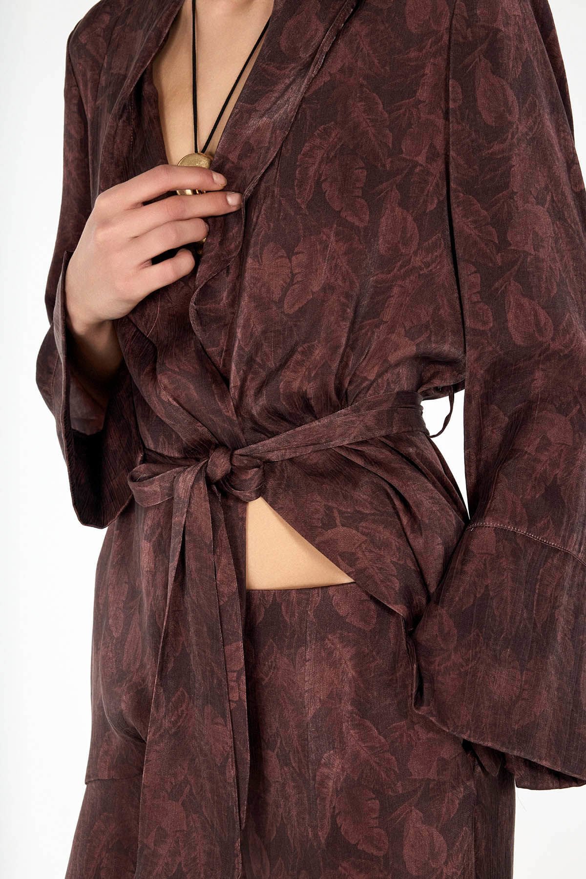 Desenli Kimono Ceket