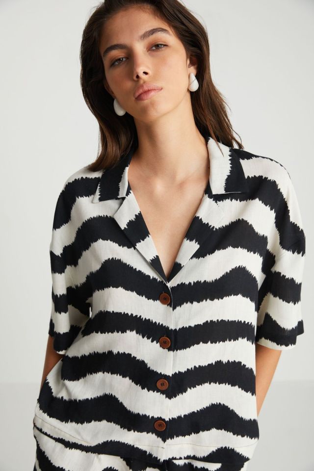 Zebra Desenli Gömlek