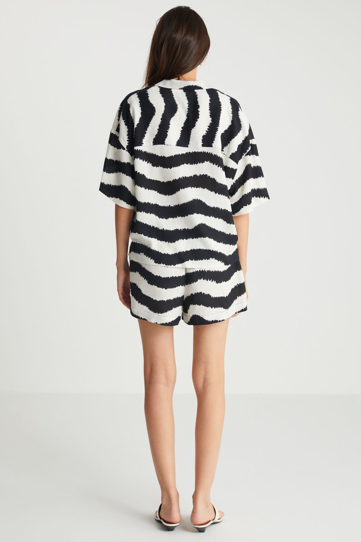 Zebra Desenli Gömlek