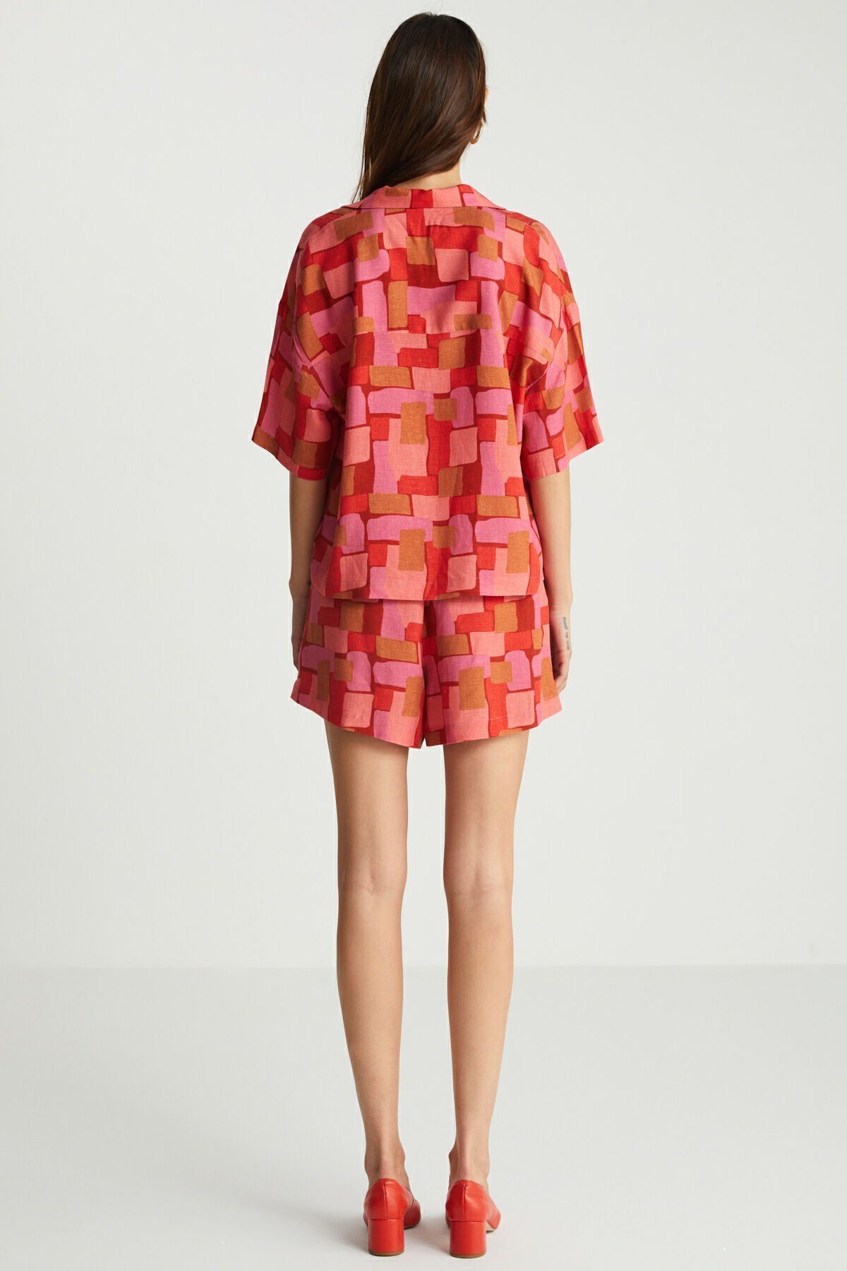 Geometrik Desenli Gömlek