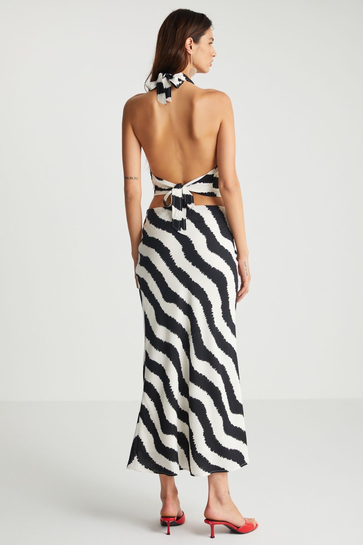 Zebra Desenli Büstiyer