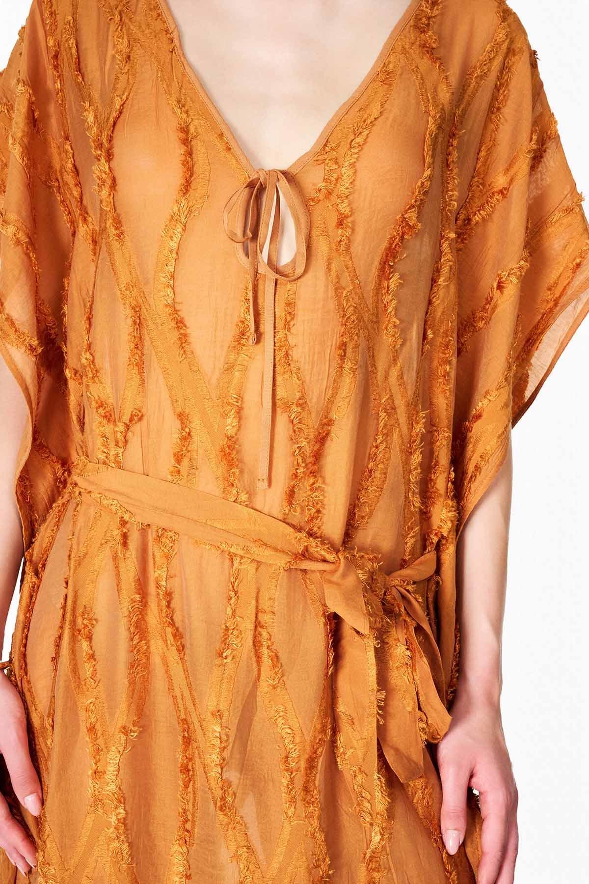 Tarçın Jakarlı Elbise